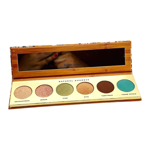 ❤️🆕 Butter London “Natural Goddess” 6-shade Eyeshadow Makeup Palette w/ Mirror - Picture 2 of 5